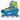 Patines En Linea Azul Niños Luz Led + Equipo Proteccion Pro - Centurfit