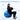 Pelota Pilates Fitness Yoga 60 Cm + Bomba Manual Azul - Centurfit