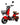 Bicicleta Electrica Moto Bici Scooter 3 Vel 55km/h 500w 12v Color Rojo - Centurfit
