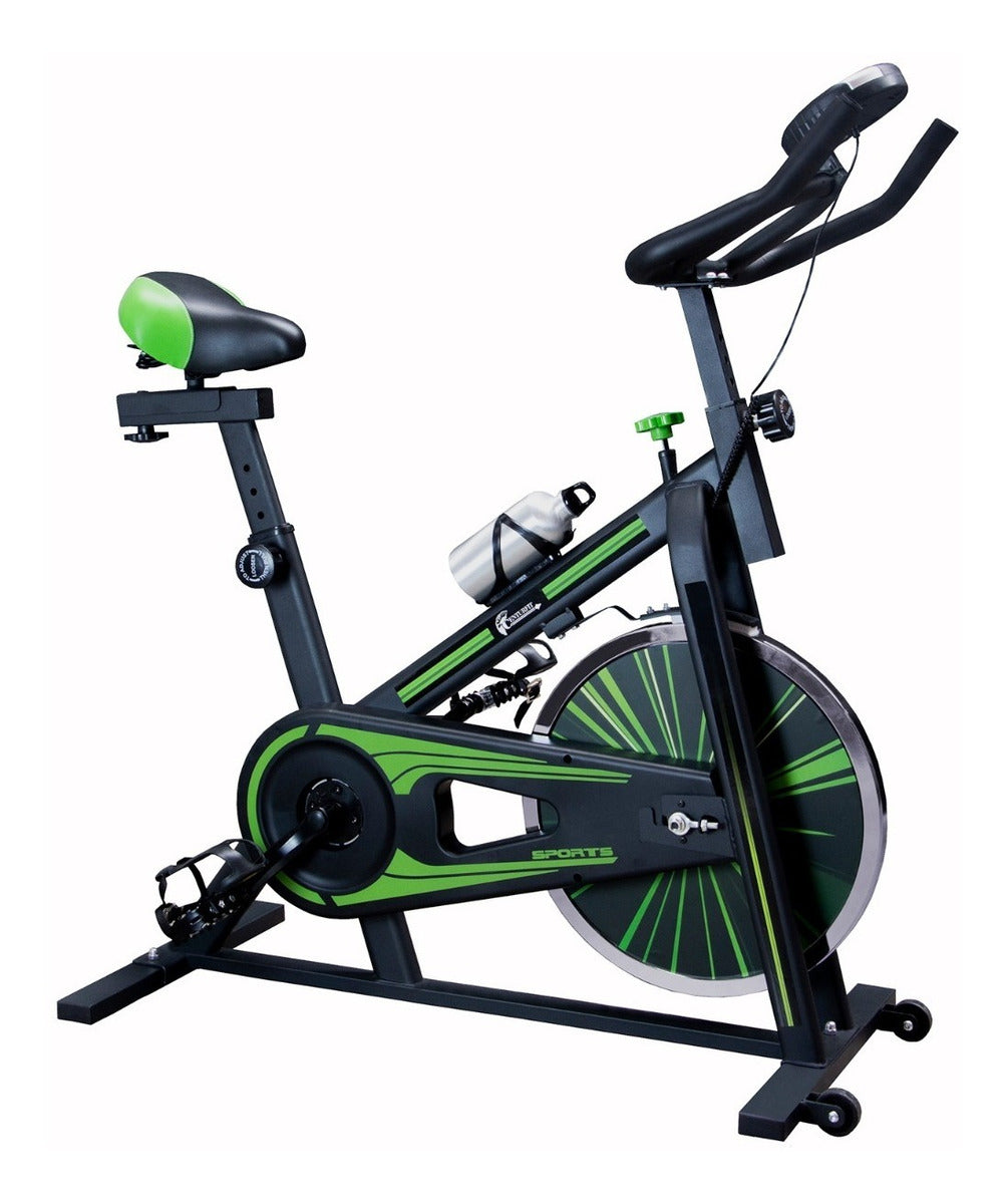 Bicicleta Spinning Fija 13 Kg Centurfit Fitness Estatica