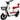 Bicicleta Electrica Luz Led Scooter 50 Km/h 3 Velocidades Color Rojo - Centurfit