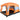 Tienda Casa Campaña Familiar Grande 317x200x180cm 6 Personas Naranja - Centurfit