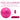 Pelota Pilates Fitness Yoga 60 Cm + Bomba Manual Color Rosa - Centurfit