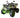 Cuatrimoto Atv Motor Gasolina Adultos 110cc 65km/h 12v Color Verde Con Blanco