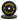 Par Disco Bumper Olimpico 25 Lb Centro Acero Caucho Crossfit Negro