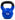 Pesa Rusa Kettlebell 20 Kg Recubrimiento Pvc Hierro Fundido Azul