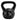 Pesa Rusa Kettlebell 8 Kg 17.6 Lb Antideslizante Resistente Negro