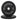 Par Disco Bumper Olimpico 10 Lb Centro Acero Caucho Crossfit Negro