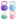 Set Kit Pesas Rusas Kettlebell 4 6 8 10 Kg Colores 4 Pz Centurfit